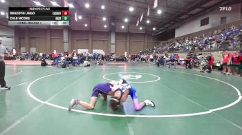 113 lbs Cons. Round 2 - Cale Mcgee, Harrah vs Braedyn Lingo, Kearney