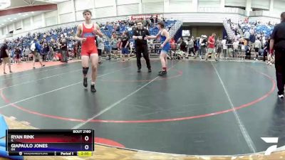 160 lbs Champ. Round 1 - Ryan Rink, IL vs Giapaulo Jones, OH