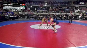6A 138 lbs 1st Place Match - Jaxon Unger, Athens vs Myers Duncan, Pike Road School