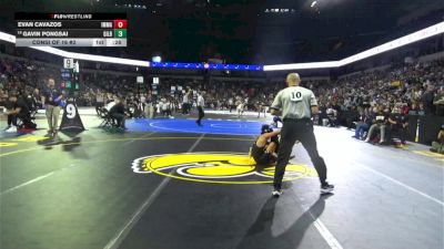 113 lbs Consi Of 16 #2 - Evan Cavazos, Immanuel (CS) vs Gavin Pongsai, Gilroy (CC)