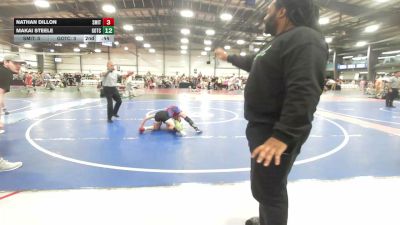 85 lbs Rr Rnd 3 - Nathan Dillon, Smittys Barn - MS vs Makai Steele, Team Gotcha Blue - MS