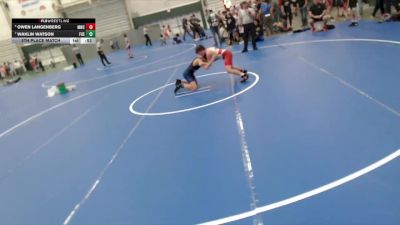 120 lbs 5th Place Match - Waklin Watson, Fusion vs Owen Langenberg, Milford Wrestling Club