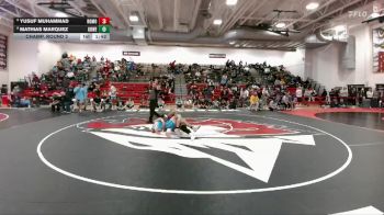 165 lbs Champ. Round 2 - Mathias Marquez, Greeley West vs Yusuf Muhammad, Rocky Mountain