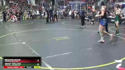 145 lbs Semifinal - Brody Wallace, Pennfield Panthers WC vs Braxten Roche, Shamrock Select WC