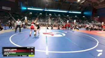 140 lbs Quarterfinal - Jazmin Ladwig, Niobrara County vs Lecsi Ramirez, Worland