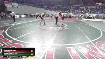 6A-190 lbs Champ. Round 2 - Landis Adams, Beaverton vs Cougar Bailey, West Salem