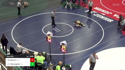 82 lbs Consi Of 32 #1 - Garrett Bacorn, South Williamsport vs Vince Peitragallo, Mt Lebanon