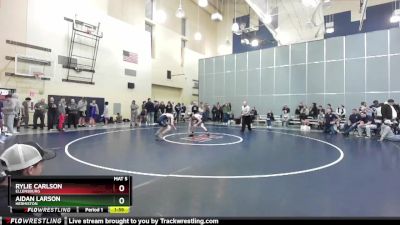 132 lbs Quarterfinal - Aidan Larson, Hermiston vs Rylie Carlson, Ellensburg