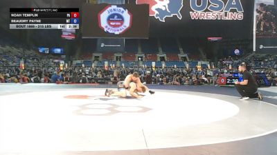 215 lbs Cons. Rd Of 32 - Noah Templin, Pennsylvania vs Beaudry Payne, Montana