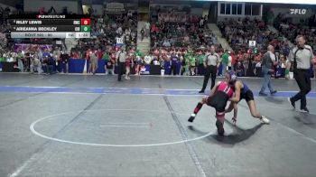 90 lbs Champ. Round 1 - Arieanna Beckley, Circle vs Riley Lewis, Renegades Wrestling Club