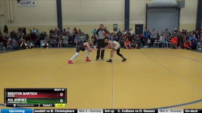 102 lbs Cons. Round 1 - Kai Jimenez, Luxemburg-Casco vs Brexton Bartsch, NRHEG