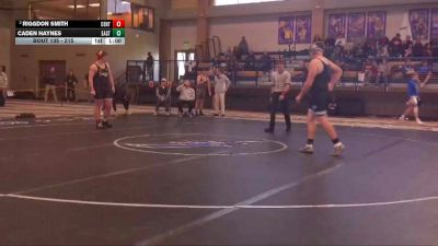 215 lbs Cons. Round 2 - Riggdon Smith, Central vs Caden Haynes, Cheyenne East