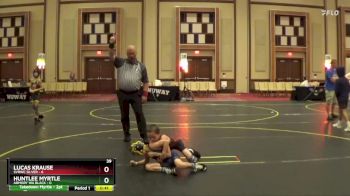 52 lbs Quarterfinals (8 Team) - Lucas Krause, SVRWC Silver vs Huntlee Myrtle, Armory WA Black