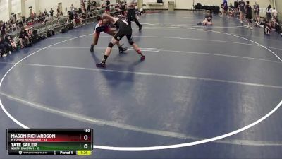 150 lbs Round 3 (6 Team) - Tate Sailer, North Dakota 1 vs Mason Richardson, Wyoming Renegades