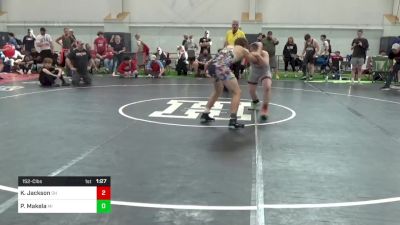 152-C lbs Round Of 32 - Kaleb Jackson, OH vs Parker Makela, MI