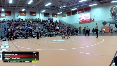 126 lbs 1st Place Match - Gradey Harding, Galion vs Mason Bauer, Ashland