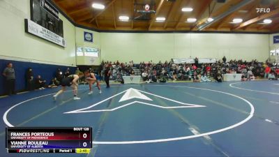 180 lbs Quarterfinal - Frances Porteous, University Of Providence vs Vianne Rouleau, University Of Alberta