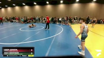 97 lbs Quarterfinal - Jaxon Johnson, Cardinal Wrestling Club vs Drew Brinkmeier, Liberty Warriors Wrestling Club