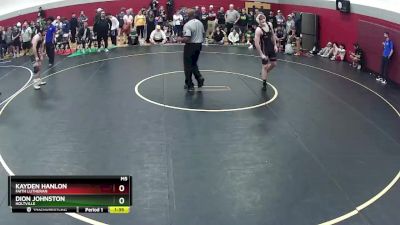 150 lbs Quarterfinal - Dion Johnston, Holtville vs Kayden Hanlon, Faith Lutheran