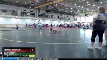 74 lbs Round 1 (4 Team) - Ella Neibert, Indiana INFERNO BLACK vs Jasmine Anderson, Free Range Chickens