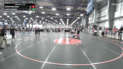 120 lbs Consi Of 16 #2 - Mason Milligan, DE vs Austin Brown, MO