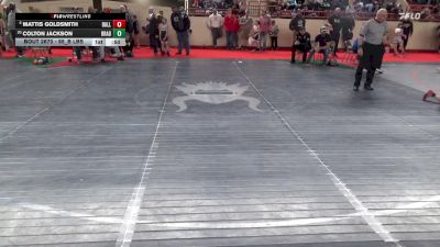 65_B lbs Consi Of 8 #1 - Mattis Goldsmith, Dallastown vs Colton Jackson, Bradford