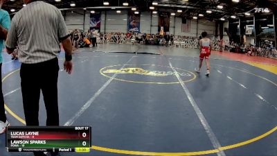 92 lbs Rd# 8- 12:30pm Saturday Final Pool - Lawson Sparks, POWA vs Lucas Layne, Team Gotcha