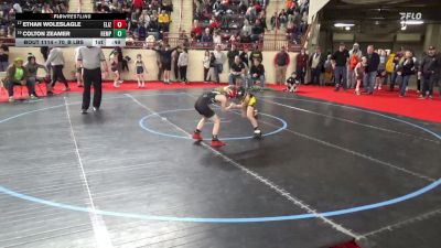 70_B lbs Round Of 32 - Ethan Woleslagle, Elizabeth-Forward vs Colton Zeamer, Hempfield