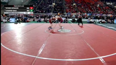 3A 98 lbs Cons. Round 2 - Cooper Gale, West Side vs Ryker Spencer, Challis