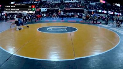 AA - 157 lbs Semifinal - Jack Ryan, Billings West vs Kale Baumann, Great Falls / MSDB