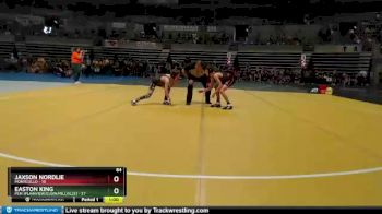 84 lbs Semis & 1st Wrestleback (8 Team) - Jaxson Nordlie, Monticello vs Easton King, PEM (Plainview/Elgin/Millville)