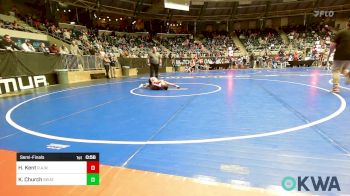 70 lbs Semifinal - Holt Kent, R.A.W. vs Kade Church, Skiatook Youth Wrestling