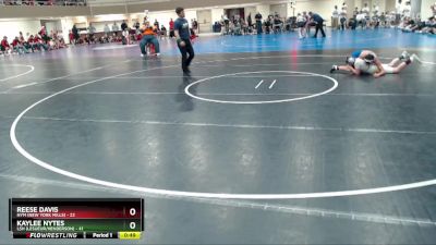 130 lbs Quarterfinals (8 Team) - Kaylee Nytes, LSH (LeSueur/Henderson) vs Reese Davis, NYM (New York Mills)