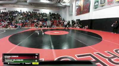 132 lbs Champ. Round 2 - Ethan Cerros, Skyview vs Thomas Velasquez, Pueblo County