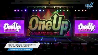 Premier Athletics - Knoxville North - Polkadot Sharks [2023 L1 Tiny - Novice - Exhibition Day 1] 2023 One Up Grand Nationals