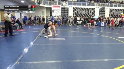 133 lbs Quarterfinal - Tony Rodriguez, DuBois vs Dustin Goodlin, Greater Latrobe