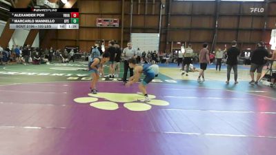 100 lbs Semifinal - Alexander Poh, Vougars Honors Wrestling vs Marcarlo Mannello, Gps Wrestling