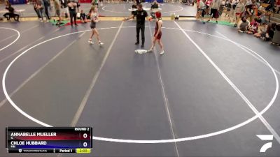 97 lbs Round 2 - Annabelle Mueller, IL vs Chloe Hubbard, MN