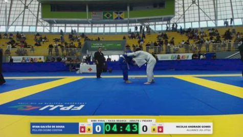 NICOLAS ANDRADE GOMES vs RYAN GALVÃO DE SOUSA 2026 FPJJ Circuito Paulista GI Etapa 3