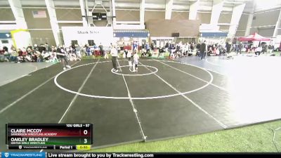 57 lbs Round 1 - Claire McCoy, Sanderson Wrestling Academy vs Oakley Bradley, Uintah Girls Wrestling