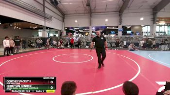 65 lbs Cons. Semi - Christian Benitez, Gracie Barra Westchase Wrestling Club vs Cortney Pacely Ii, Rise Wrestling