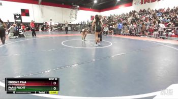 120 lbs Champ. Round 1 - Brooke Pina, Capistrano Valley vs Paris Focht, Warren