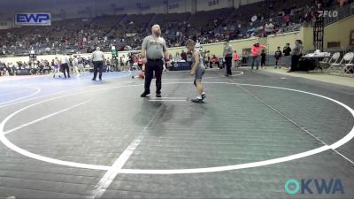 64 lbs Consi Of 8 #2 - Jackson Griffin, Choctaw Ironman Youth Wrestling vs Judson Gann, Barnsdall Youth Wrestling
