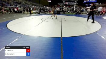 106 lbs Rnd Of 16 - Isaiah Flores, New Mexico vs Hunter Sanchez, Utah