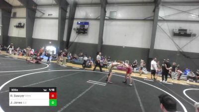 90 lbs Rr Rnd 2 - Rudy Sawyer, Hotshots Wrestling vs Jack Jones, Illinois Valley YW