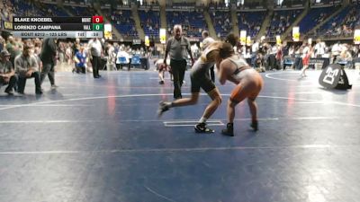 125 lbs Consy 5 - Blake Knoebel, Montgomery vs Lorenzo Campana, Valley