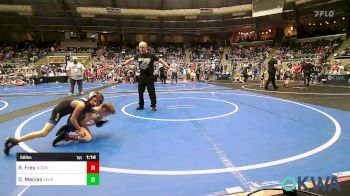 58 lbs Quarterfinal - Robert Frey, Norman Grappling Club vs Damen Macias, Berryhill Wrestling Club