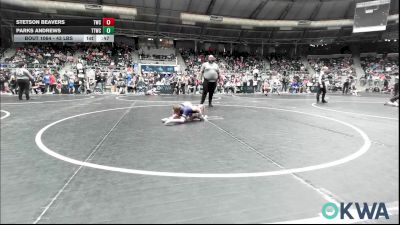 43 lbs Consi Of 8 #1 - Stetson Beavers, Tahlequah Wrestling Club vs Parks Andrews, Team Tulsa Wrestling Club