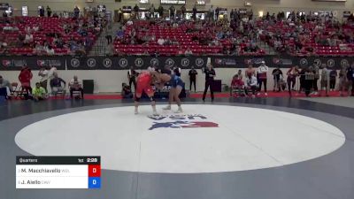 92 kg Quarters - Michael Macchiavello, Wolfpack Wrestling Club / TMWC vs Jonathan Aiello, Cavalier Wrestling Club / TMWC