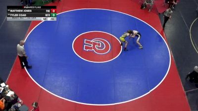 132 lbs Consi Of 16 #1 - Matthew Jones, Pine-Richland vs Tyler Coad, Notre Dame Green Pond
